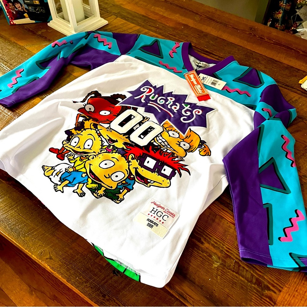 RUGRATS REPTAR Headgear Classics Retro Hockey Jersey - NWT - Size XL